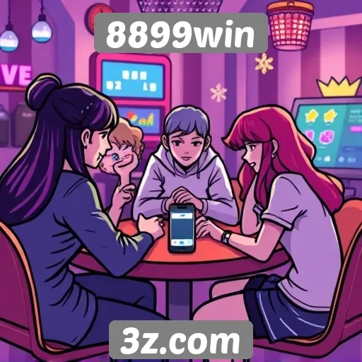 Interatividade e comunidade no site 8899win